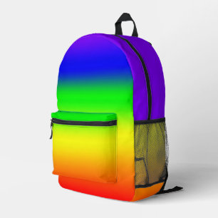 Rainbow Printed Backpack