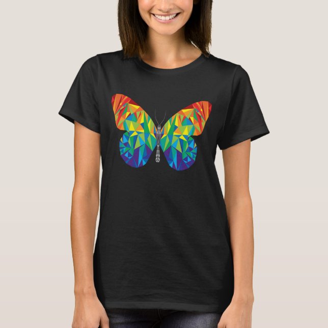 Rainbow Prism Butterfly Women's T-Shirt (Front)