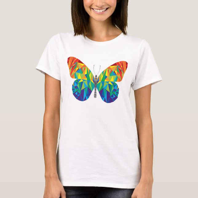 Rainbow Prism Butterfly Women's T-Shirt (Front)