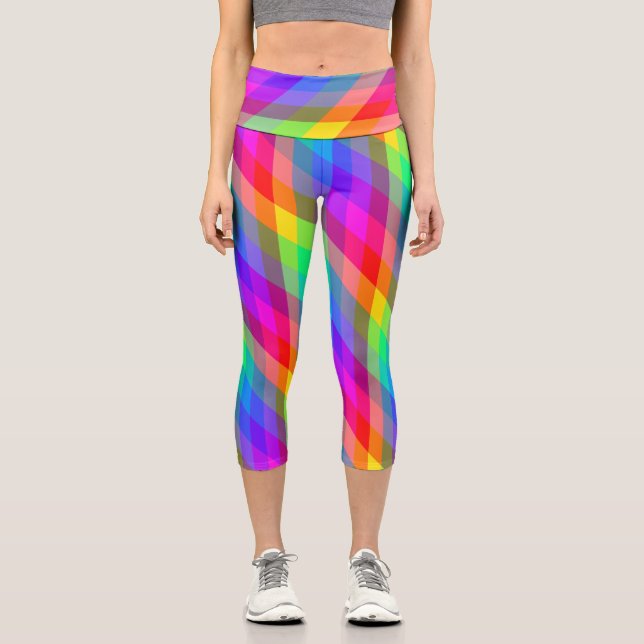 Rainbow Prism Capri Leggings (Front)