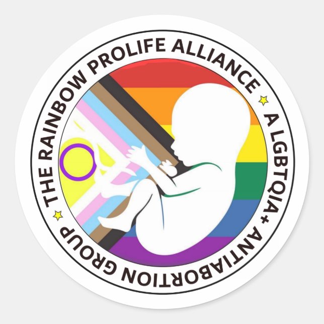 Rainbow ProLife Sticker (Front)