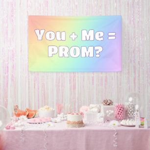 Rainbow Prom Proposal Banner