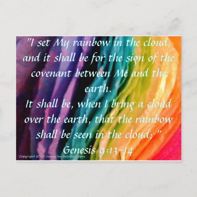 Rainbow Promise Postcard (Front)