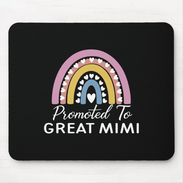 Rainbow Promoted To Great Mimi  Mouse Mat (Front)