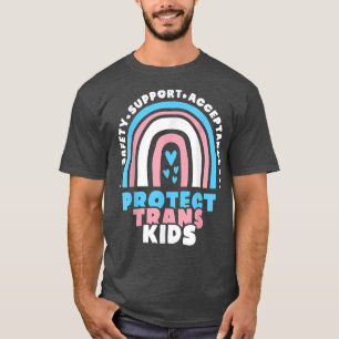 Rainbow Protect Trans Kids  Transgender LGBT Pride T-Shirt