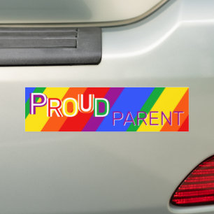 Rainbow Proud Parent Bumper Sticker