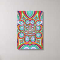 Rainbow Psychedelic Optical Abstract Art