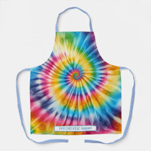 Rainbow Psychedelic Tie-Dye Apron