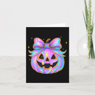 Rainbow Pumpkin Shirt Cute Halloween Jack-o-lanter Card