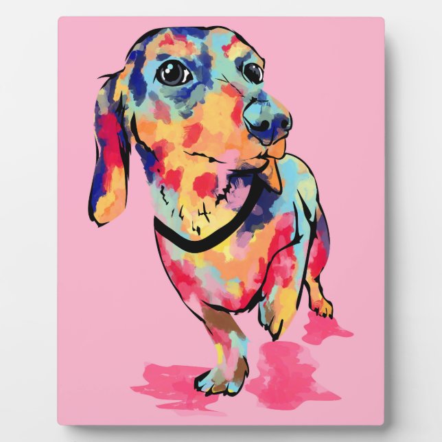 Rainbow Pup Plaque (Front)