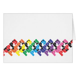 Rainbow Puppy Card