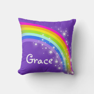 rainbow purple pink daughter named pillow