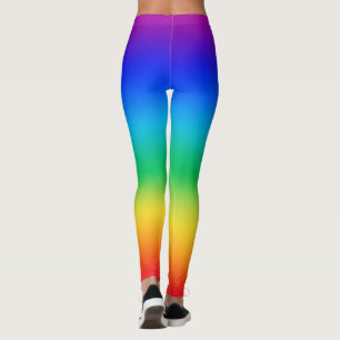 Rainbow purple top, red bottom leggings