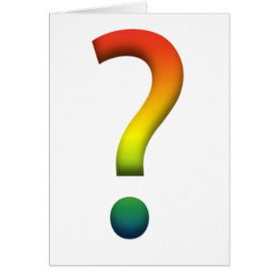 Rainbow question mark