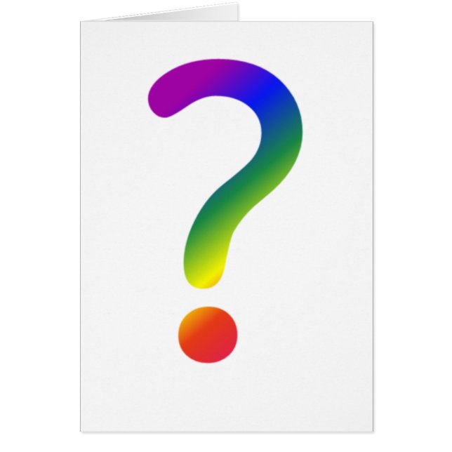Rainbow question mark (Front)