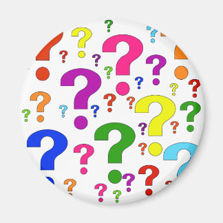 Rainbow Question Marks Magnet