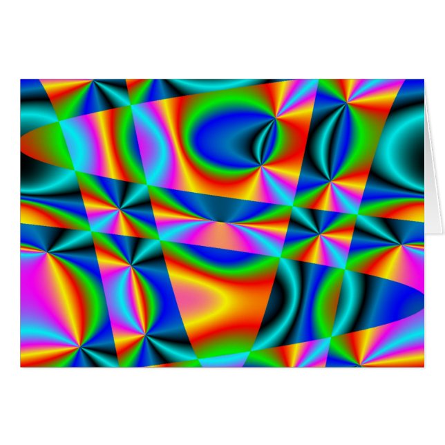 Rainbow quilt ~ Card (Front Horizontal)