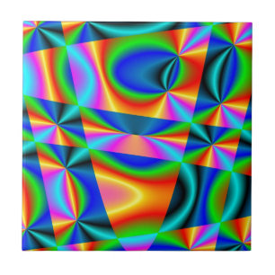 Rainbow quilt tile
