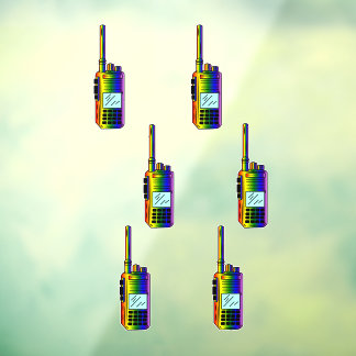 Rainbow Radio Window Cling