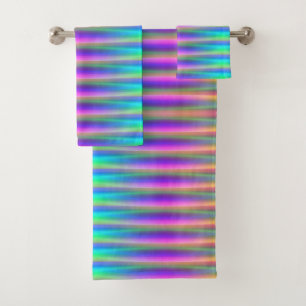 Rainbow Rain Bath Towel Set