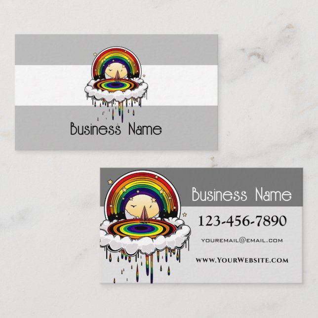 Rainbow Rain Business Card (Front/Back)
