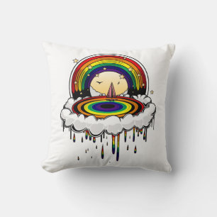 Rainbow Rain Cushion