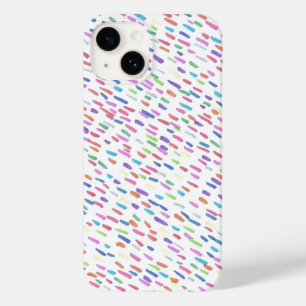 Rainbow Rain Drop Print Case-Mate iPhone 14 Case