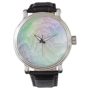 Rainbow Rain Glitch Watch
