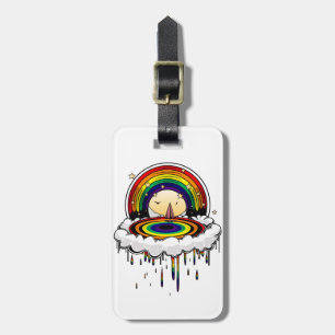 Rainbow Rain Luggage Tag