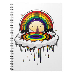 Rainbow Rain Notebook