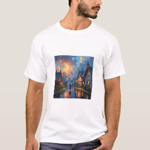 Rainbow rain painting T-Shirt