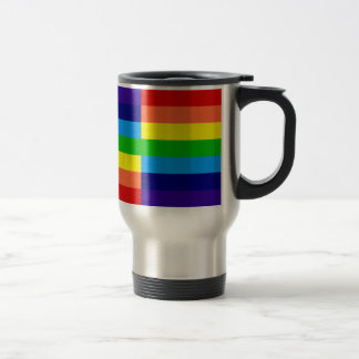rainbow, rainbow, rainbow travel mug