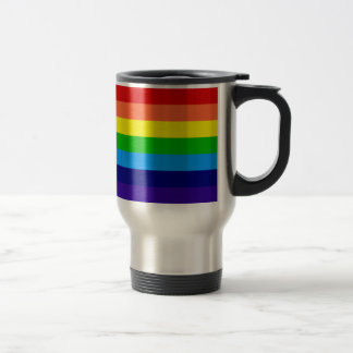 rainbow, rainbow, rainbow travel mug