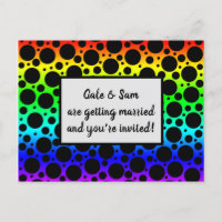Rainbow Random Polka Dots