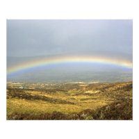 Rainbow Rannoch Moor Scotland Postcard Poster Phot