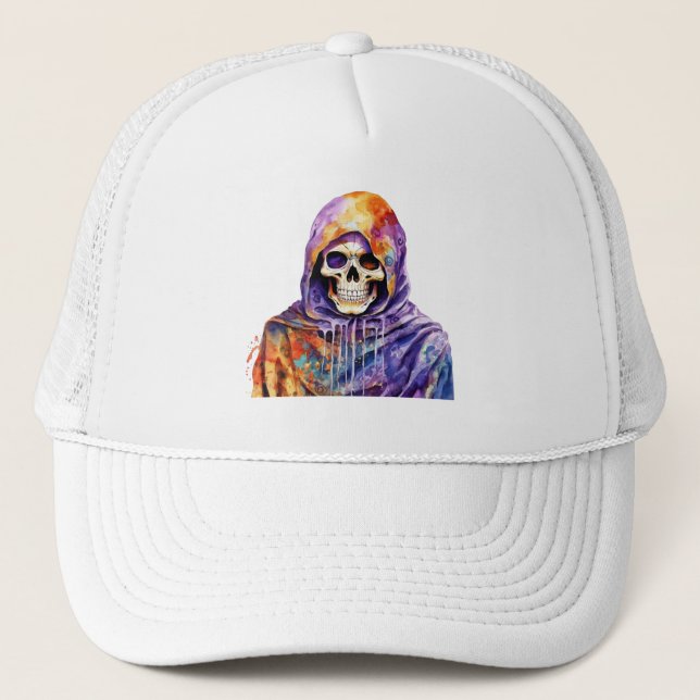 Rainbow Reaper Trucker Hat (Front)