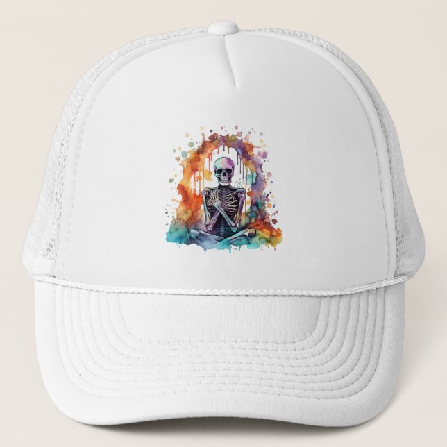 Rainbow Reaper Trucker Hat (Front)