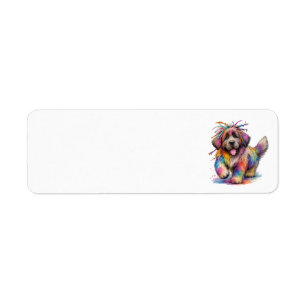 Rainbow Rebel Watercolor Newf
