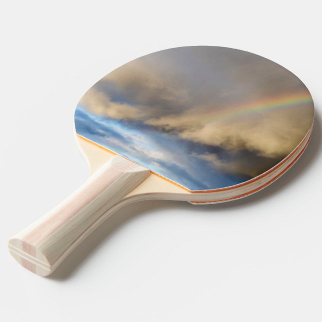 rainbow rebellion ping pong paddle (Back Angle)