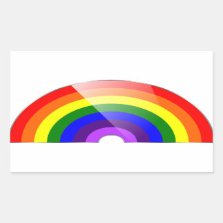Rainbow Rectangular Sticker
