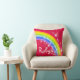 rainbow red orange - girls "your name" pillow (Chair)
