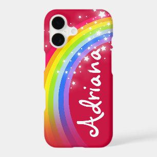 Rainbow red stars sky personalised