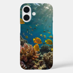 Rainbow Reef Fish iPhone 16 Case