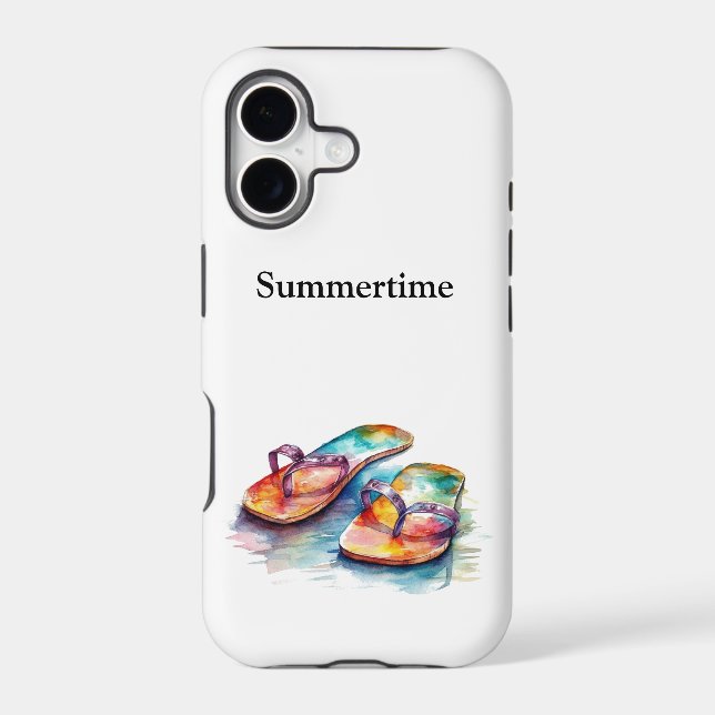Rainbow Reef Flip Flops, custom (Back)