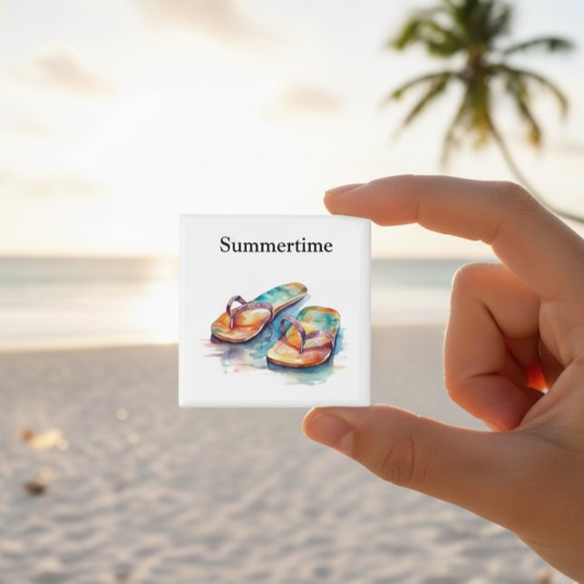 Rainbow Reef Flip Flops, custom Magnet (Creator Uploaded)