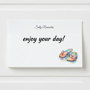 Rainbow Reef Flip Flops, custom Post-it Notes