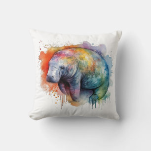 Rainbow Reef Manatee Cushion