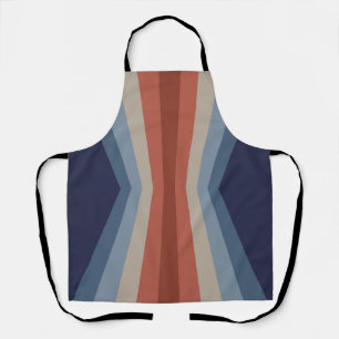 Rainbow reflection in retro style apron
