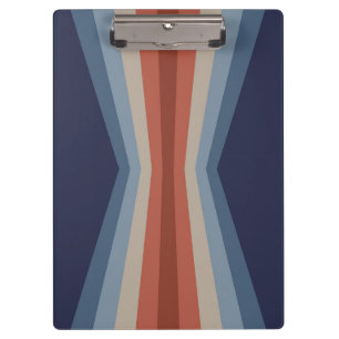 Rainbow reflection in retro style clipboard