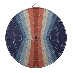 Rainbow reflection in retro style dartboard